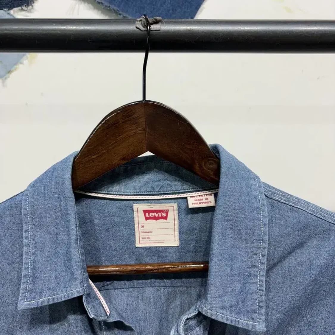 (100) 리바이스 캐주얼 스트레이트핏 청남방 데님 셔츠 상품이미지2