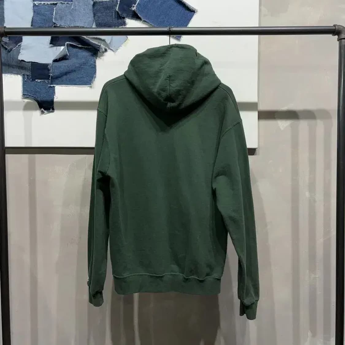 (105) 챔피온 스트릿 캐주얼 기모 그린 후드티 상품이미지4