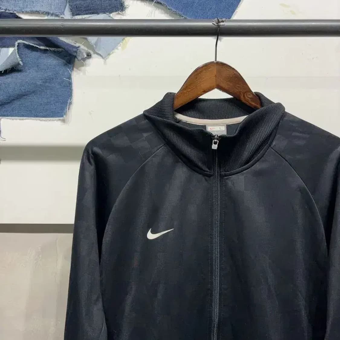 (100) 나이키 올드스쿨 체커보드 저지 집업 트랙탑 상품이미지3