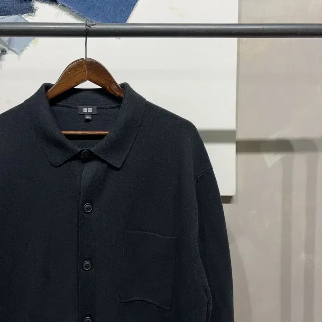 (115) 유니클로 캐주얼 카라 포켓 니트 가디건 상품이미지3