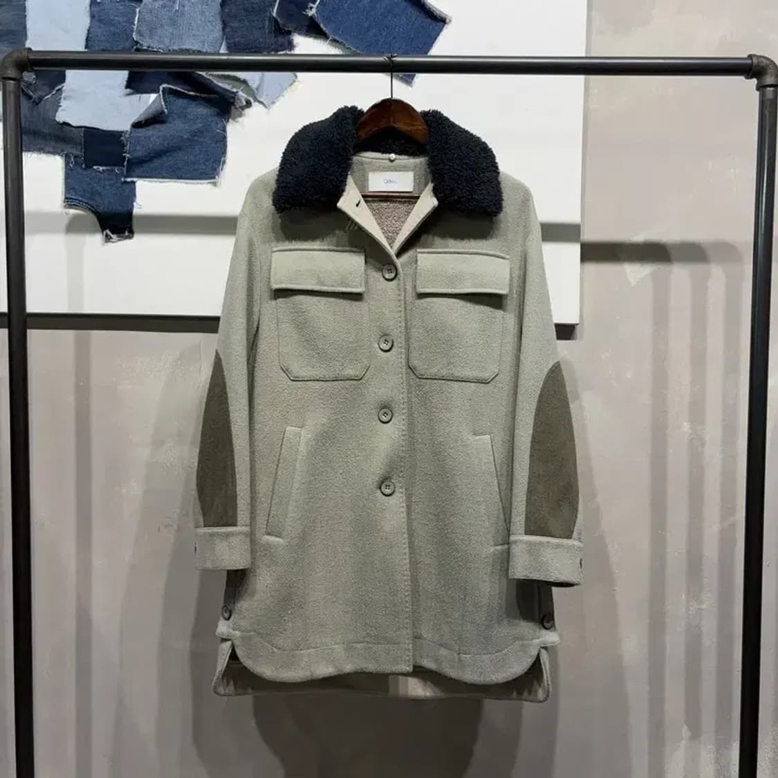 (55) 듀엘 여성 캐주얼 털카라 울 모직 롱코트 상품이미지1