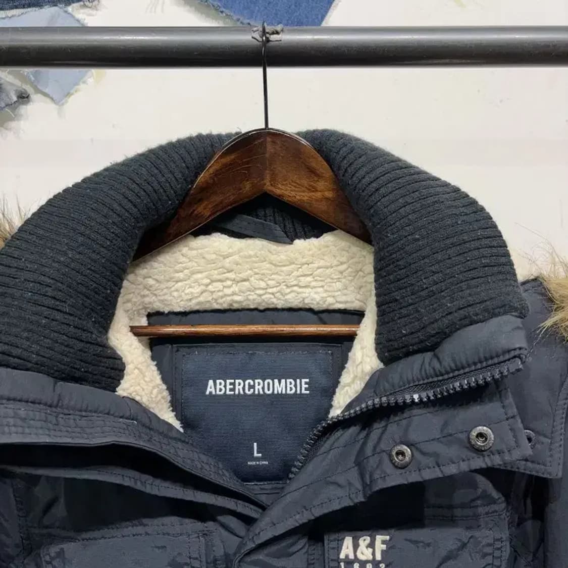 (100) 아베크롬비 캐주얼 양털 기모 필드 점퍼 패딩 상품이미지2