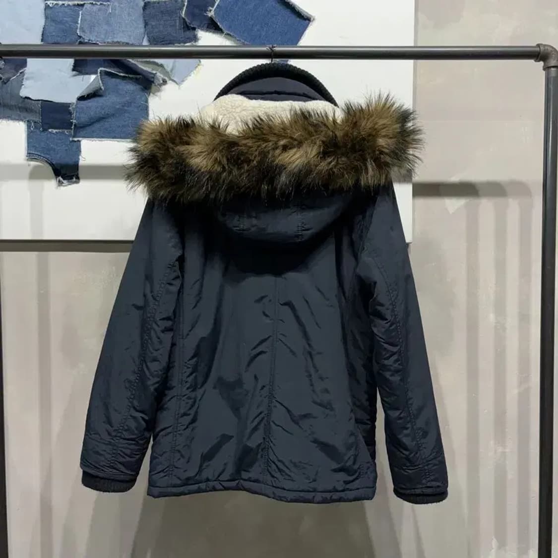 (100) 아베크롬비 캐주얼 양털 기모 필드 점퍼 패딩 상품이미지4