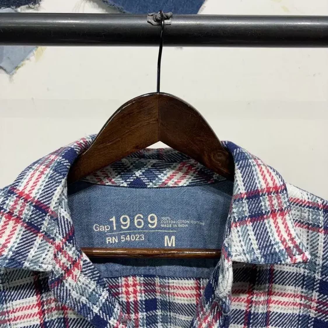 (100) GAP 갭 캐주얼 투포켓 체크 셔츠 남방 상품이미지2
