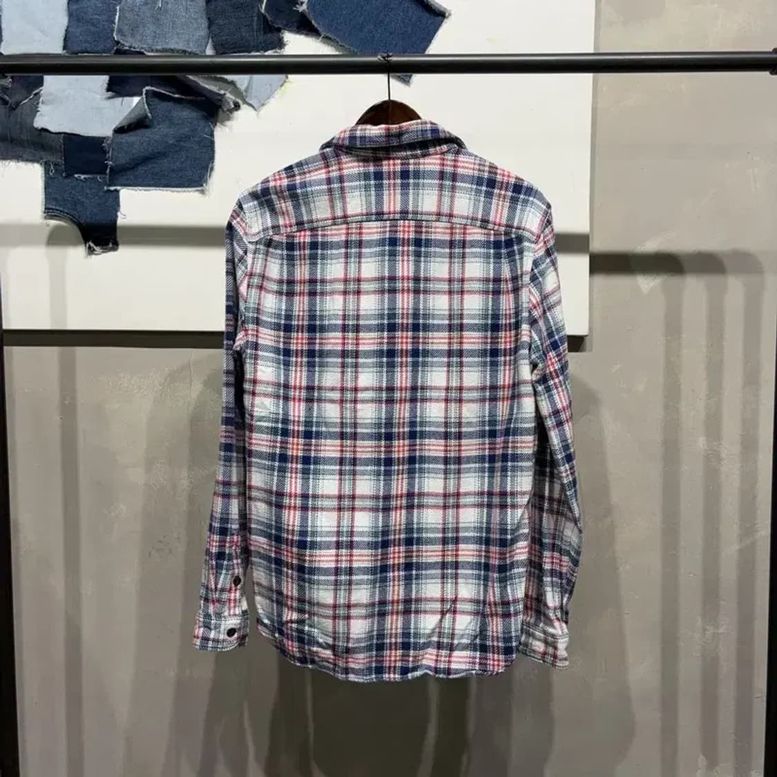 (100) GAP 갭 캐주얼 투포켓 체크 셔츠 남방 상품이미지4