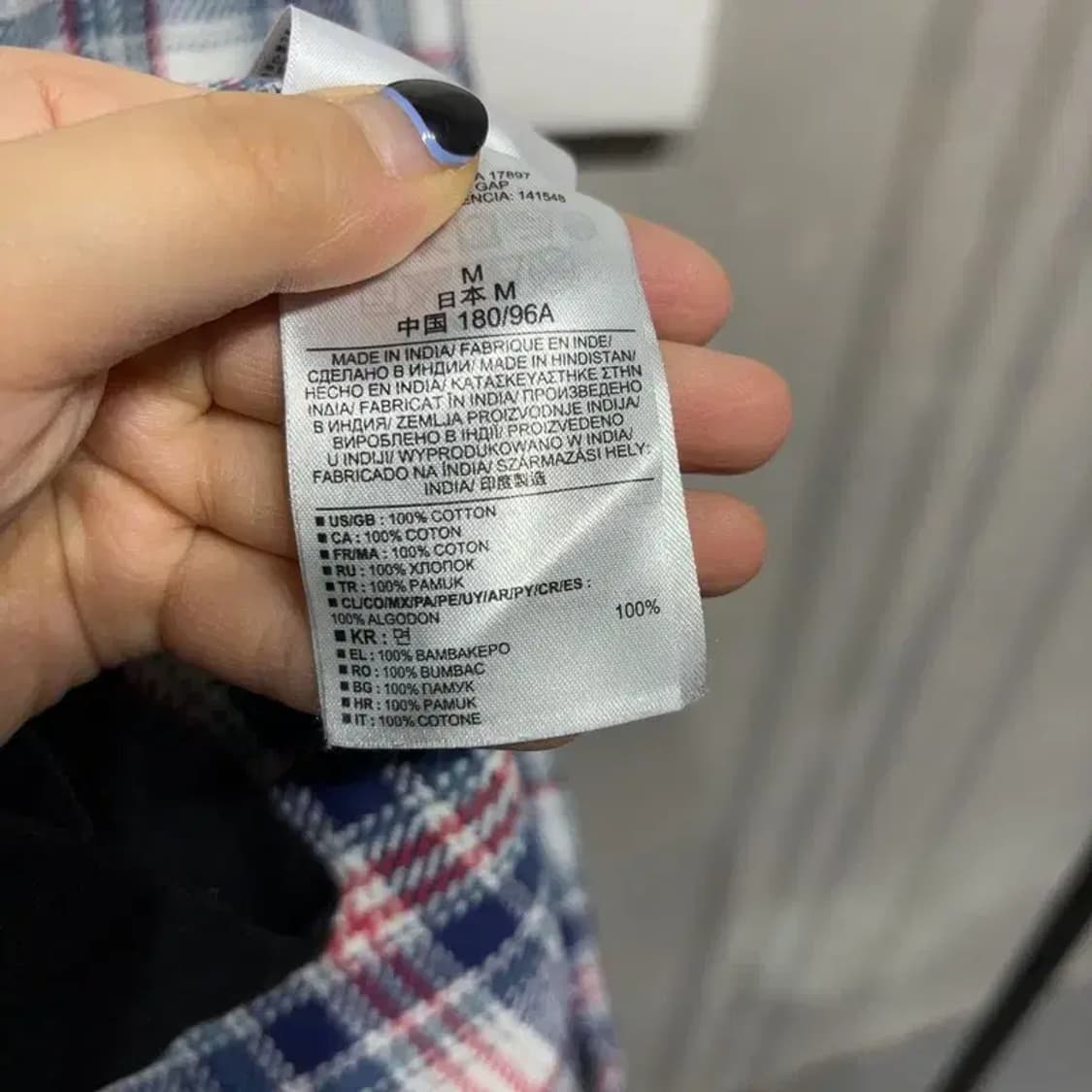 (100) GAP 갭 캐주얼 투포켓 체크 셔츠 남방 상품이미지5