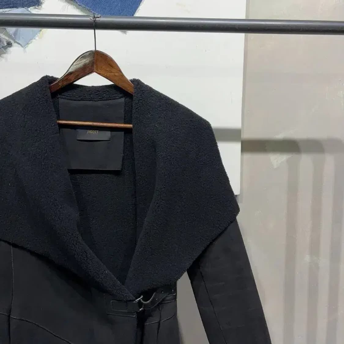 (85) 지고트 여성 캐주얼 양털 기모 롱 무스탕 자켓 상품이미지3