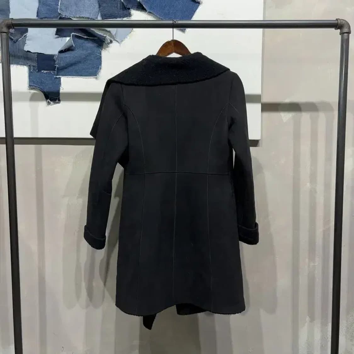 (85) 지고트 여성 캐주얼 양털 기모 롱 무스탕 자켓 상품이미지4