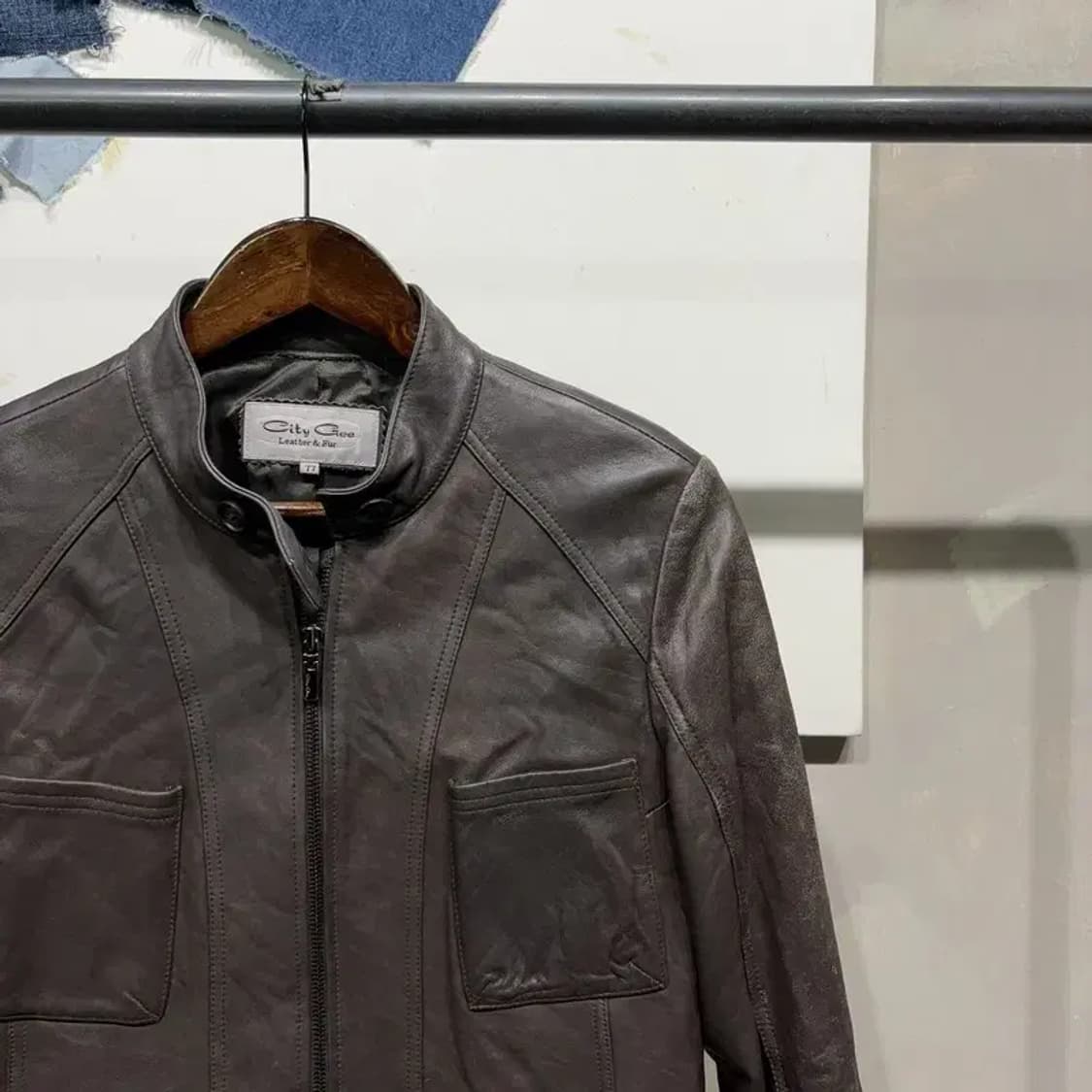 (77) 씨티지 여성 캐주얼 양가죽 라이더 자켓 상품이미지3