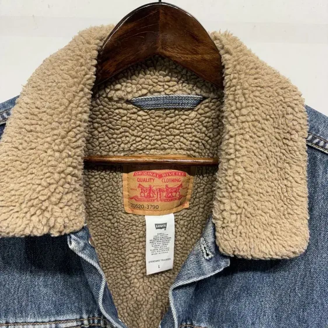 (100) 리바이스 캐주얼 양털 후리스 쉐르파 데님자켓 상품이미지2