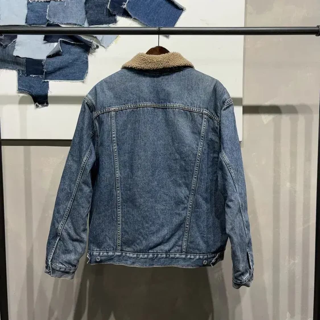 (100) 리바이스 캐주얼 양털 후리스 쉐르파 데님자켓 상품이미지4