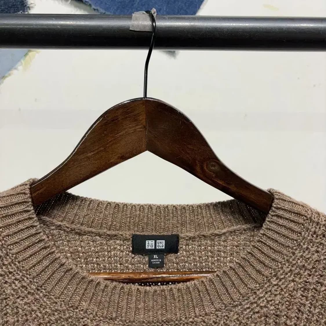 (105) 유니클로 캐주얼 베이직 라운드 니트 상품이미지2