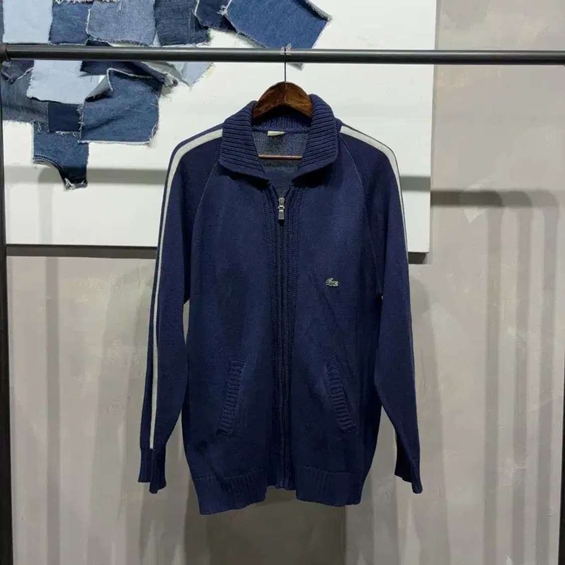 (105) 라코스테 서광 올드스쿨 니트집업 자켓 상품이미지1