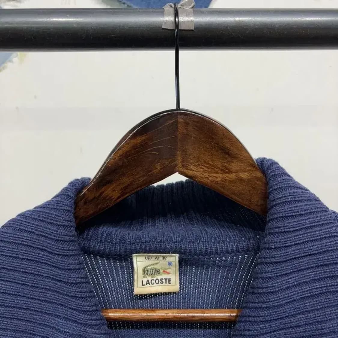 (105) 라코스테 서광 올드스쿨 니트집업 자켓 상품이미지2
