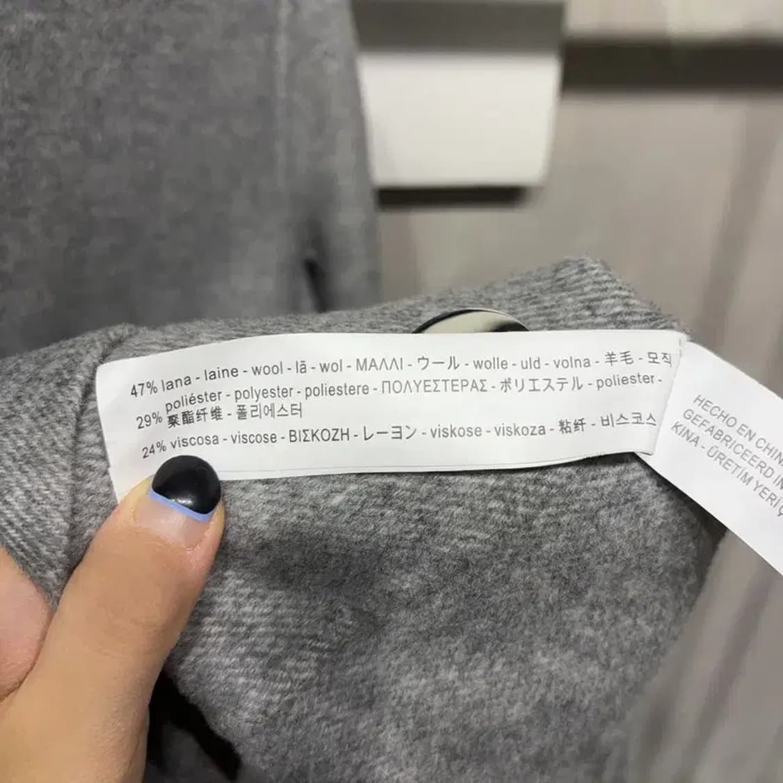 (90) 자라 ZARA 여성 캐주얼 비스코스 원버튼 하프 코트 상품이미지5