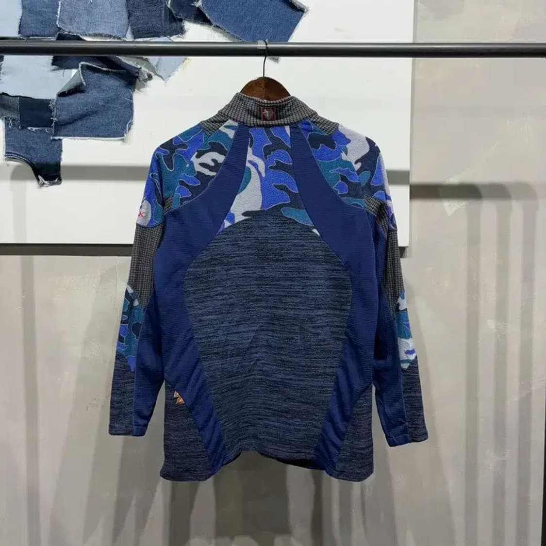 (100) 블랙야크 등산 아웃도어 카모 반집업 긴팔 티 상품이미지4