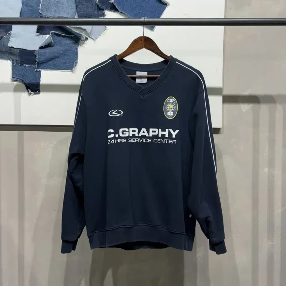 (100) 코드그라피 스트릿 캐주얼 프린팅 맨투맨 긴팔 티 상품이미지1