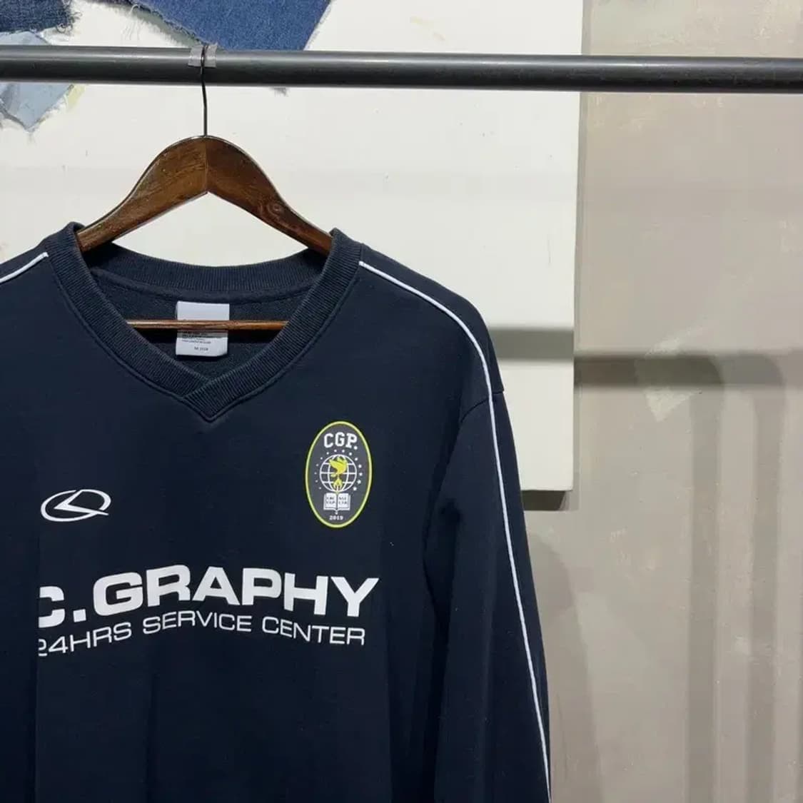 (100) 코드그라피 스트릿 캐주얼 프린팅 맨투맨 긴팔 티 상품이미지3