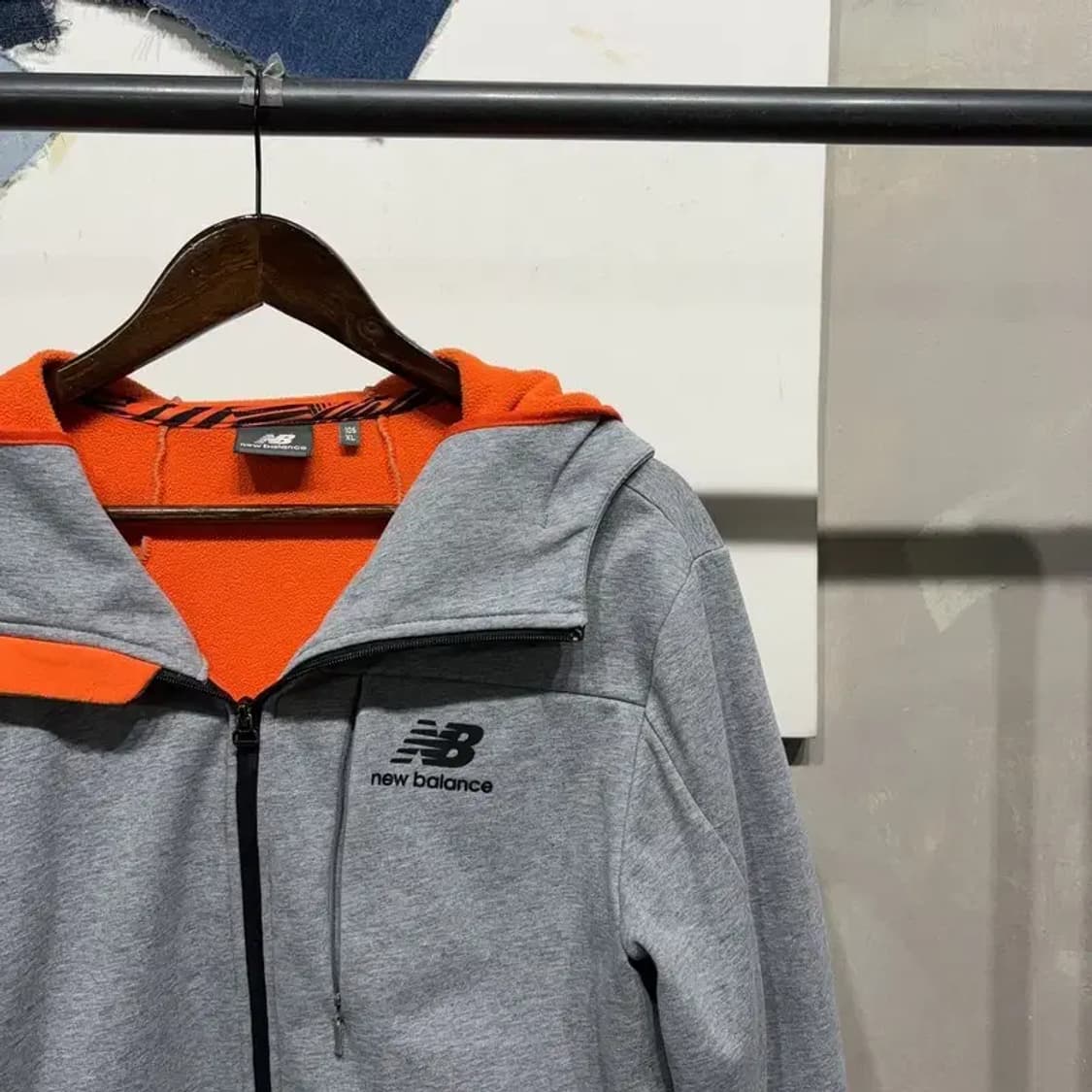 (105) 뉴발란스 스트릿 캐주얼 후리스 기모 후드집업 자켓 상품이미지3