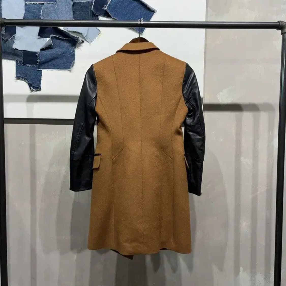 (55) 지오송지오 여성 울 원버튼 롱 코트 상품이미지4