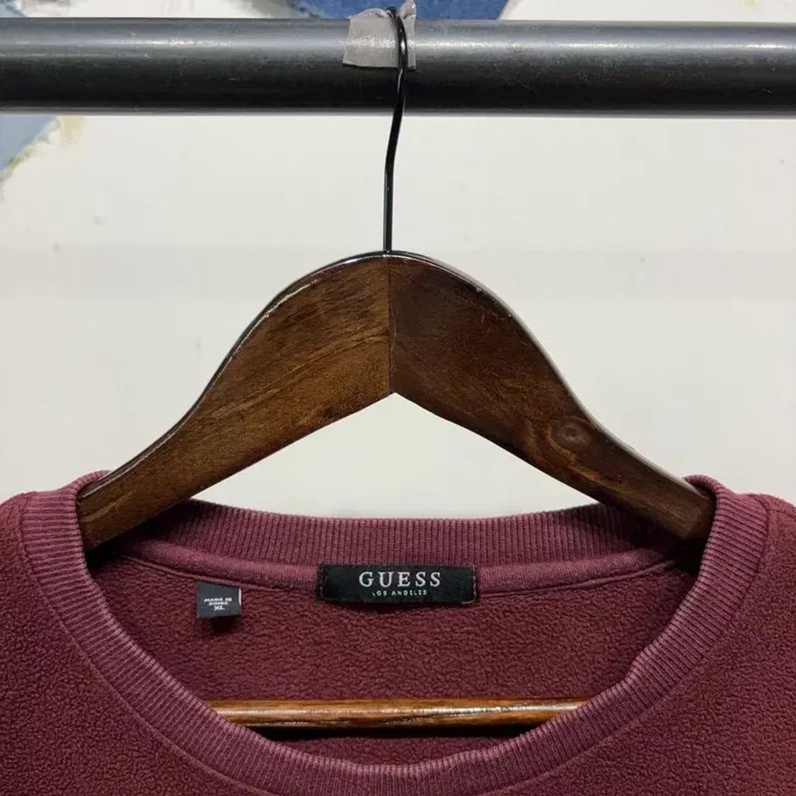 (100) 게스 스트릿 캐주얼 후리스 맨투맨 긴팔 티 상품이미지2