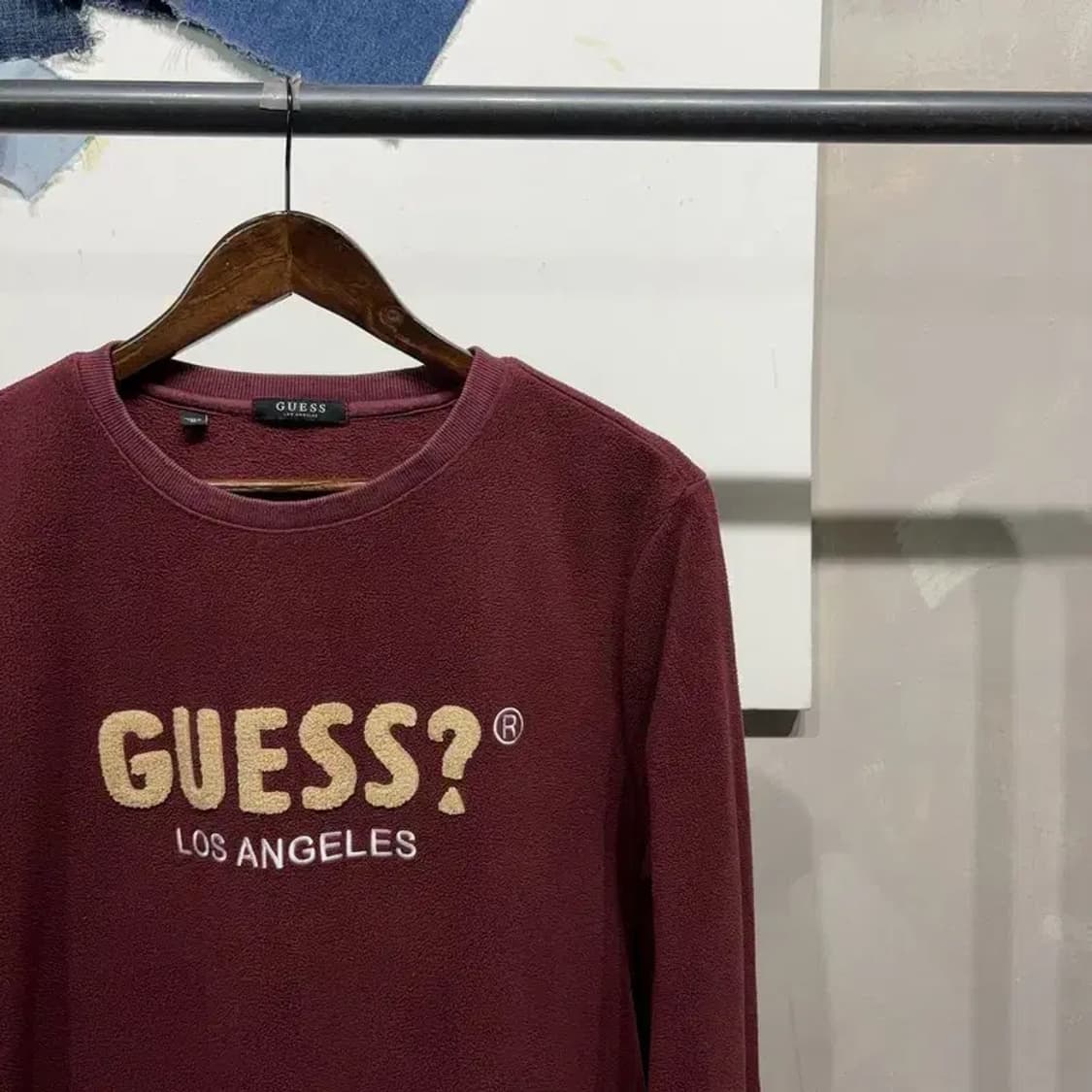 (100) 게스 스트릿 캐주얼 후리스 맨투맨 긴팔 티 상품이미지3