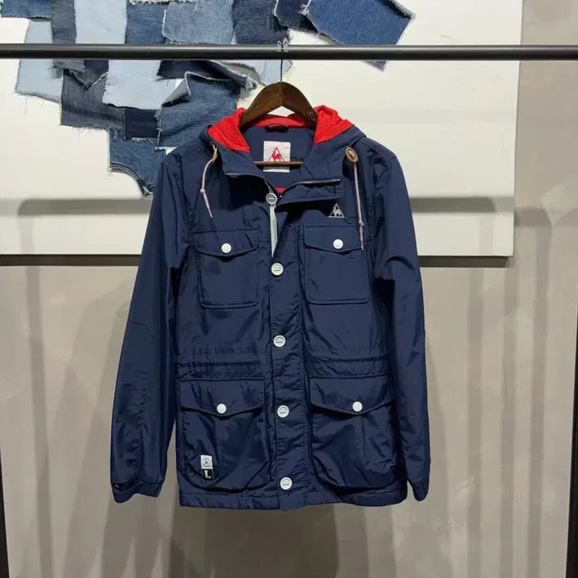 (100) 르꼬끄 캐주얼 멀티포켓 후드 바람막이 자켓 상품이미지1