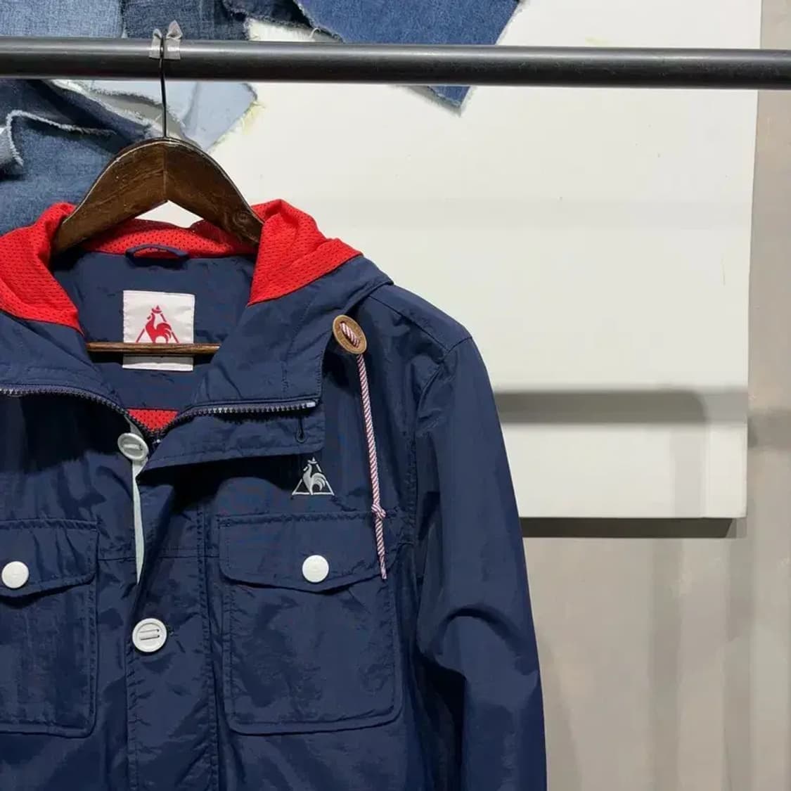 (100) 르꼬끄 캐주얼 멀티포켓 후드 바람막이 자켓 상품이미지3