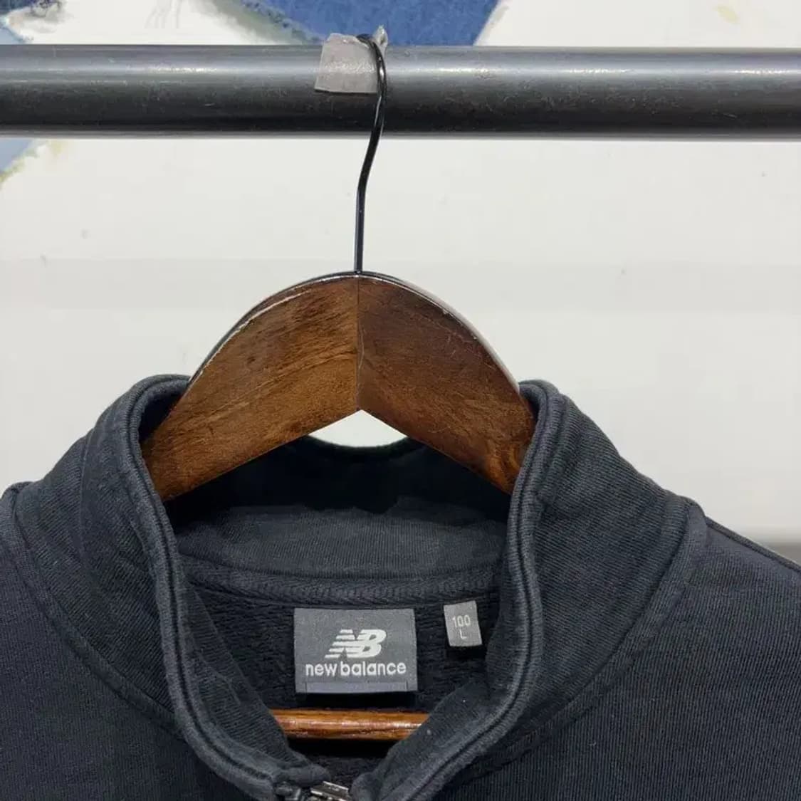 (100) 뉴발란스 캐주얼 약기모 반집업 맨투맨 긴팔 티 상품이미지2