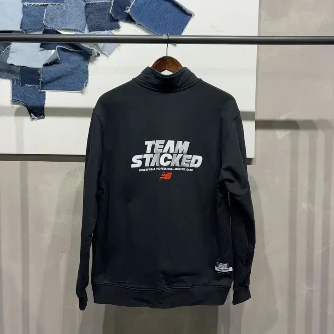 (100) 뉴발란스 캐주얼 약기모 반집업 맨투맨 긴팔 티 상품이미지4