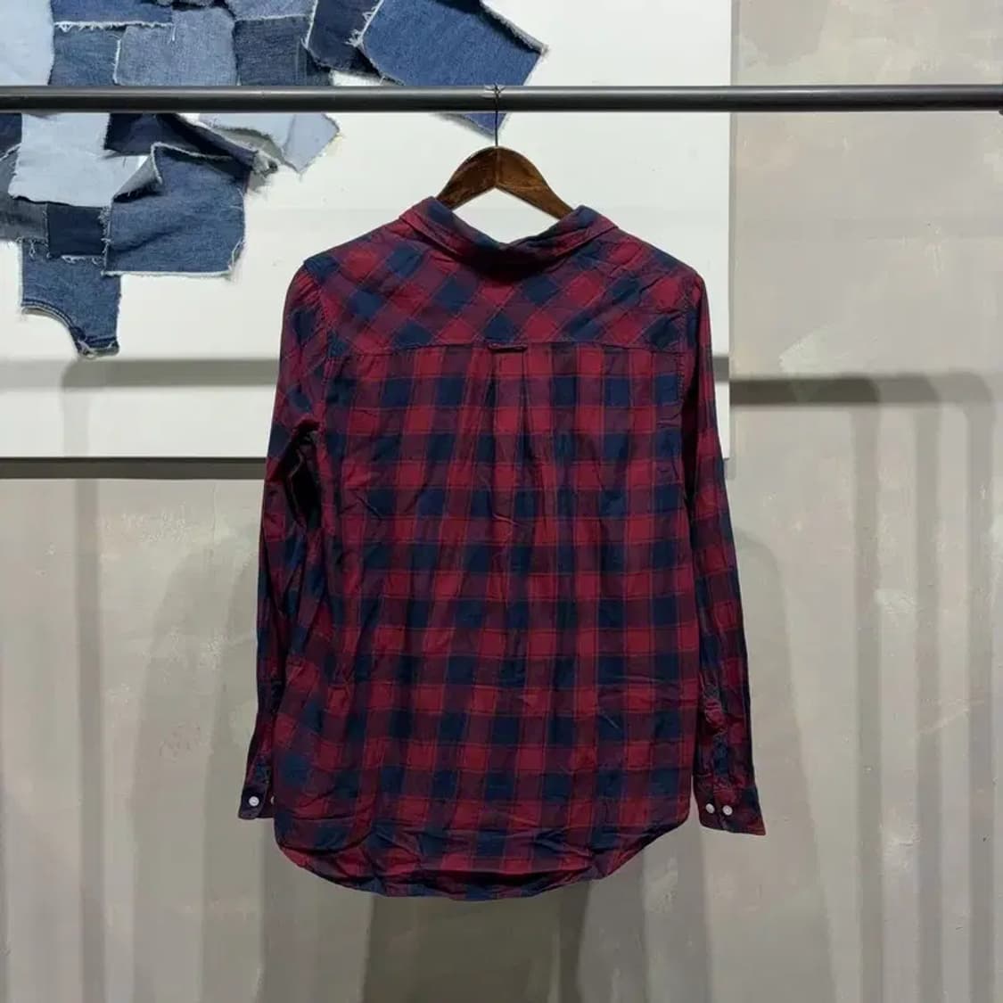 (95)  H.M 흐앤므 여성 캐주얼 체크 셔츠 남방 상품이미지4
