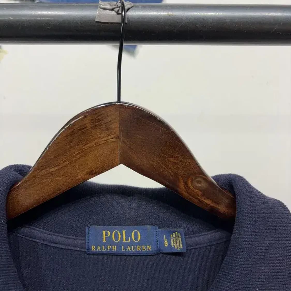 (100) 폴로 랄프로렌 캐주얼 클래식 자수 반집업 긴팔 티 상품이미지2