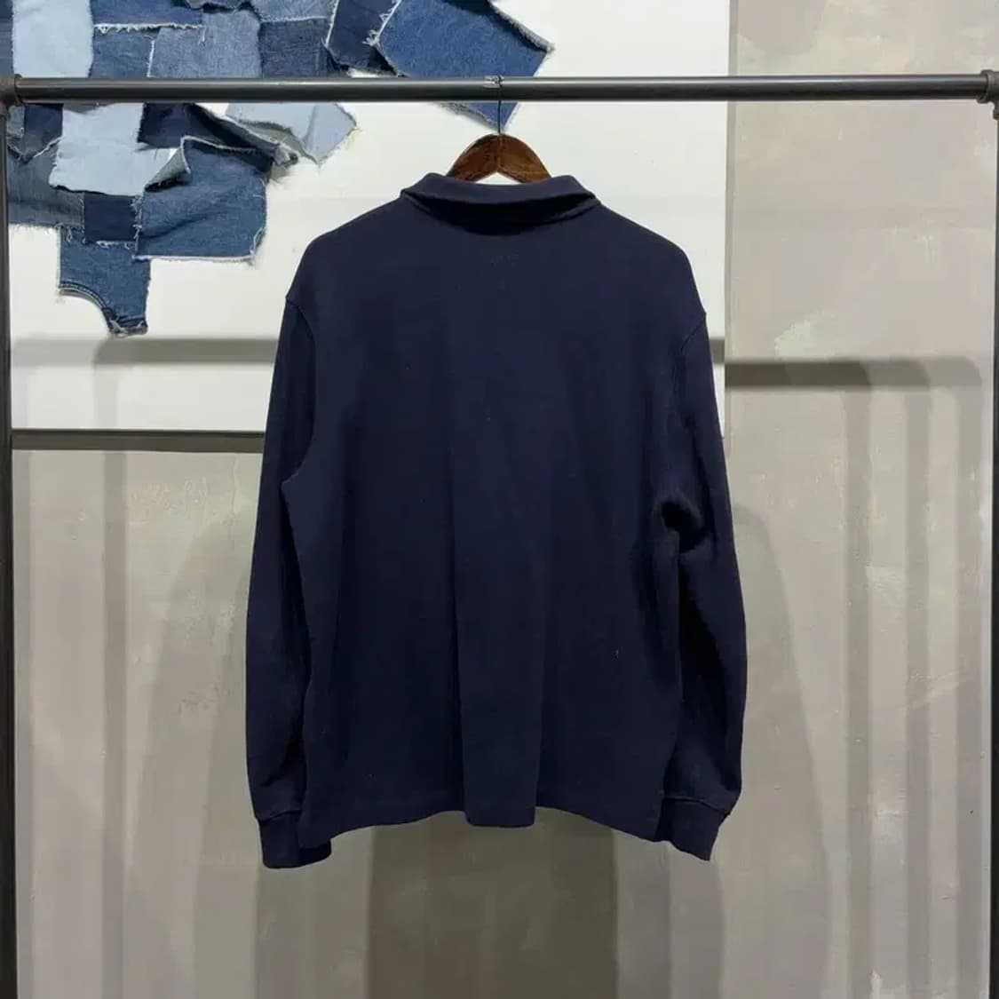 (100) 폴로 랄프로렌 캐주얼 클래식 자수 반집업 긴팔 티 상품이미지4