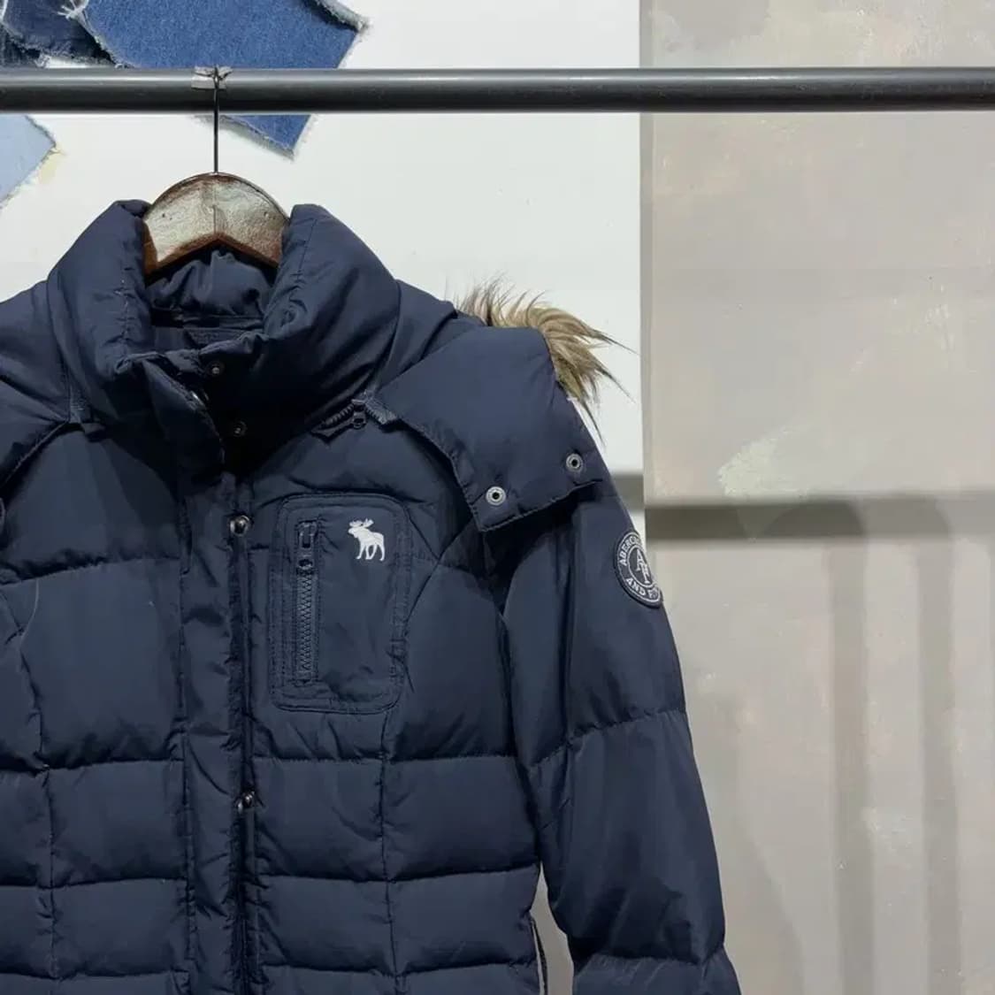 (90) 아베크롬비 여성 캐주얼 다운 후드 패딩 점퍼 상품이미지3