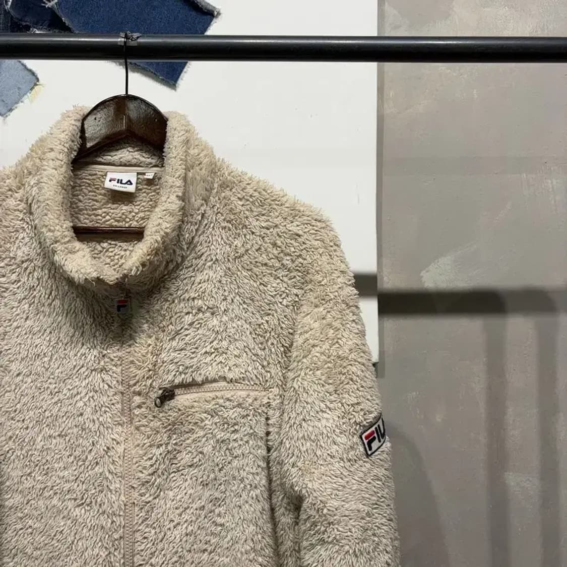 (110) 필라 휠라 캐주얼 양털 뽀글이 후리스 자켓 상품이미지3