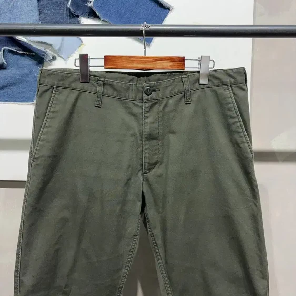 (36인치) 유니클로 빅사이즈 워싱 치노팬츠 코튼바지 상품이미지2