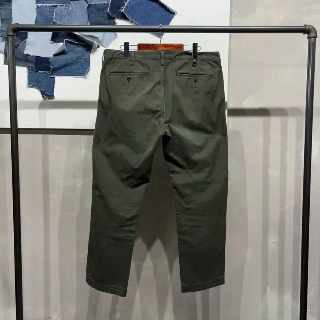 (36인치) 유니클로 빅사이즈 워싱 치노팬츠 코튼바지 상품이미지3