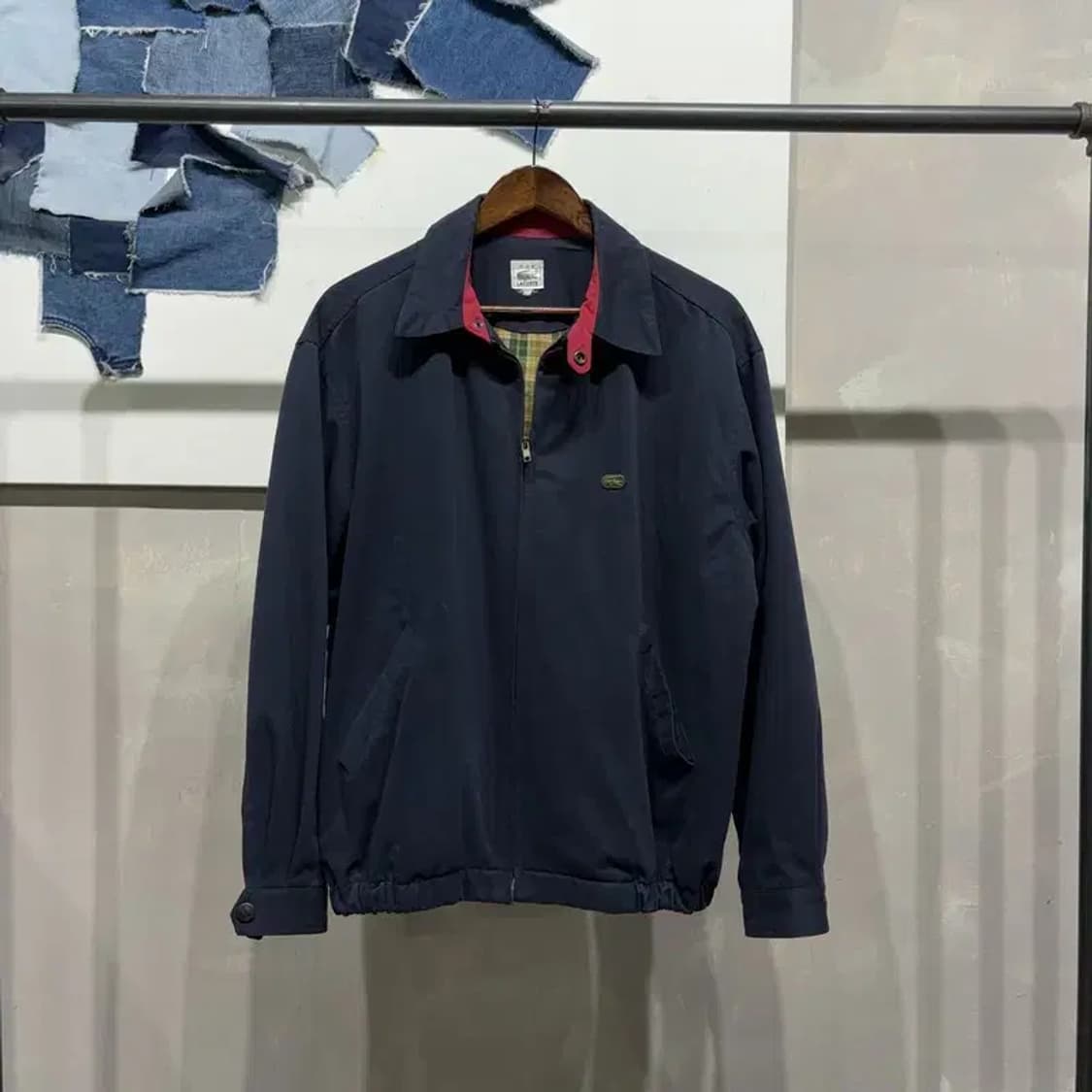 (100) 라코스테 서광 올드스쿨 빈티지 코튼 블루종 자켓 상품이미지1