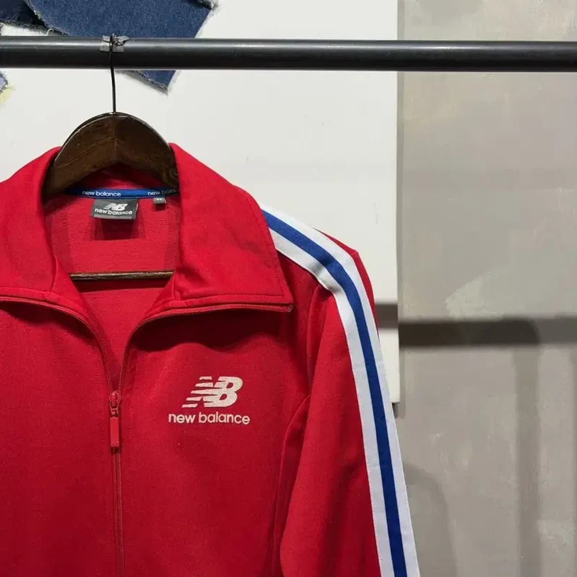 (95) 뉴발란스 스트릿 캐주얼 소매라인 저지 집업 자켓 상품이미지3