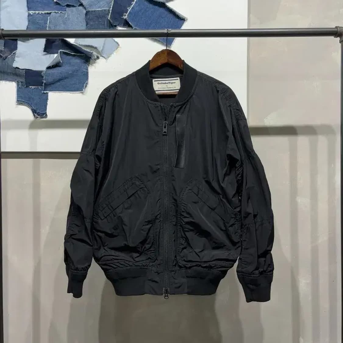 (95) 오니츠카타이거X안드레아폼필리오 캐주얼 블루종 봄버 자켓 상품이미지1