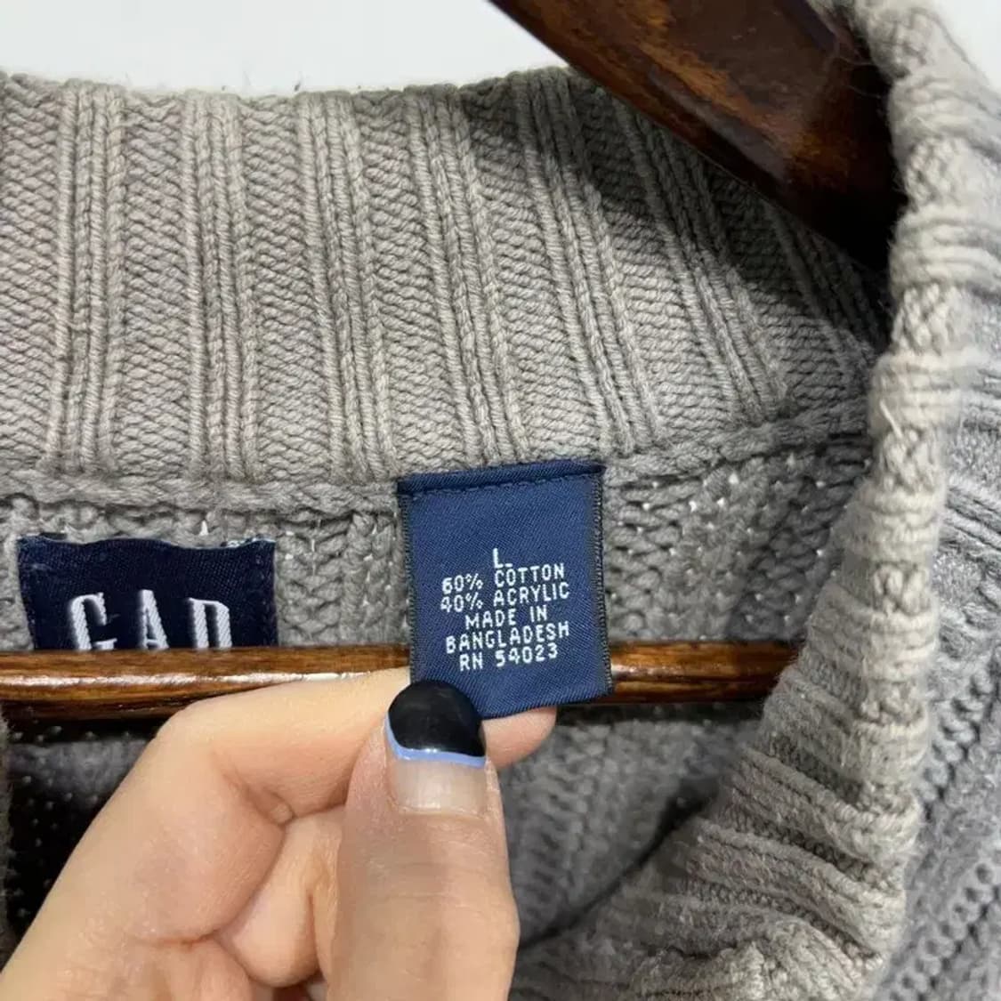 (105) GAP 갭 캐주얼 베이직 니트 집업 자켓 상품이미지5