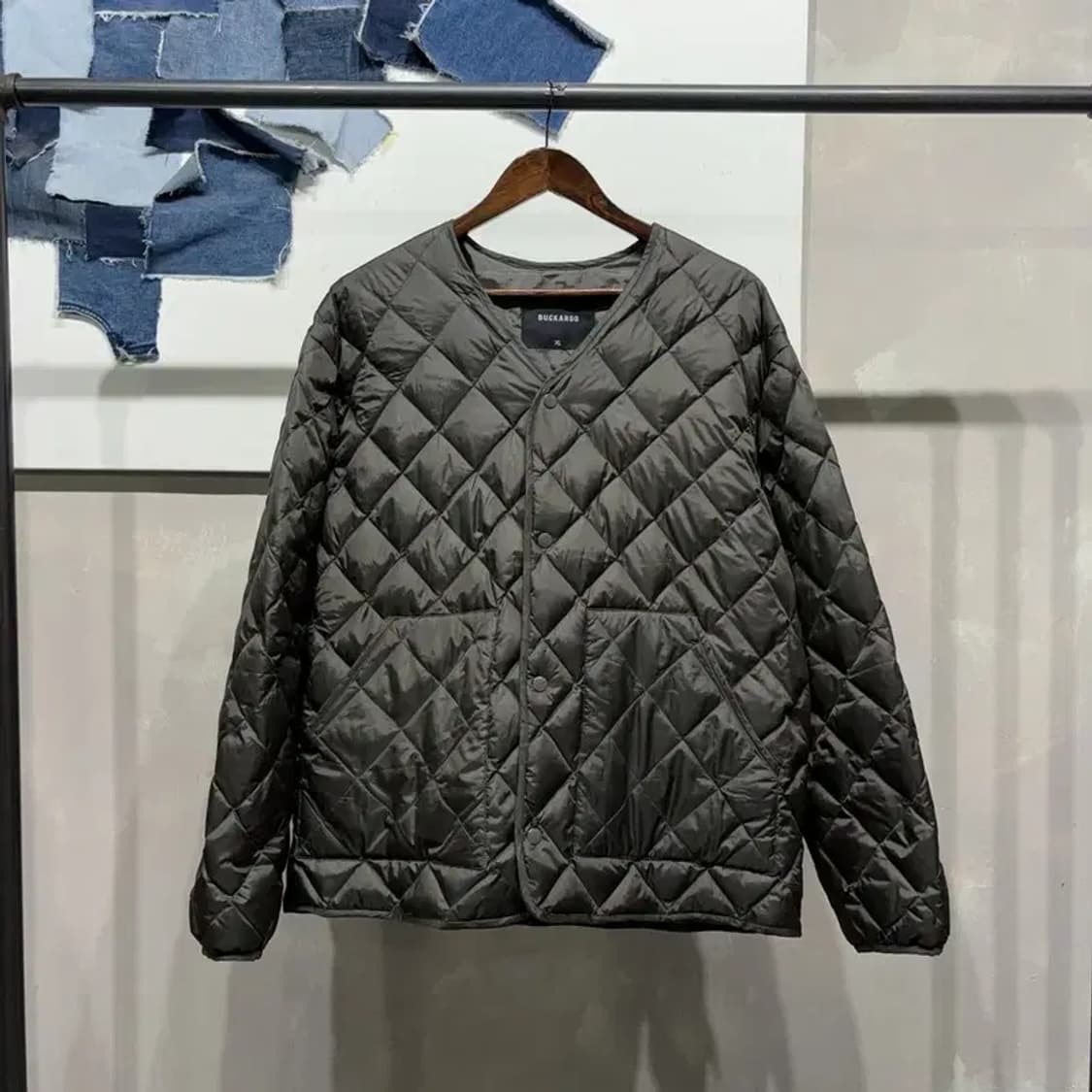 (105) 버커루 밀리터리 캐주얼 깔깔이 경량패딩 자켓 상품이미지1