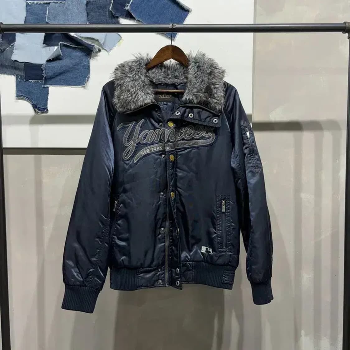 (100) MLB 뉴욕양키스 캐주얼 야구잠바 바시티 자켓 상품이미지1