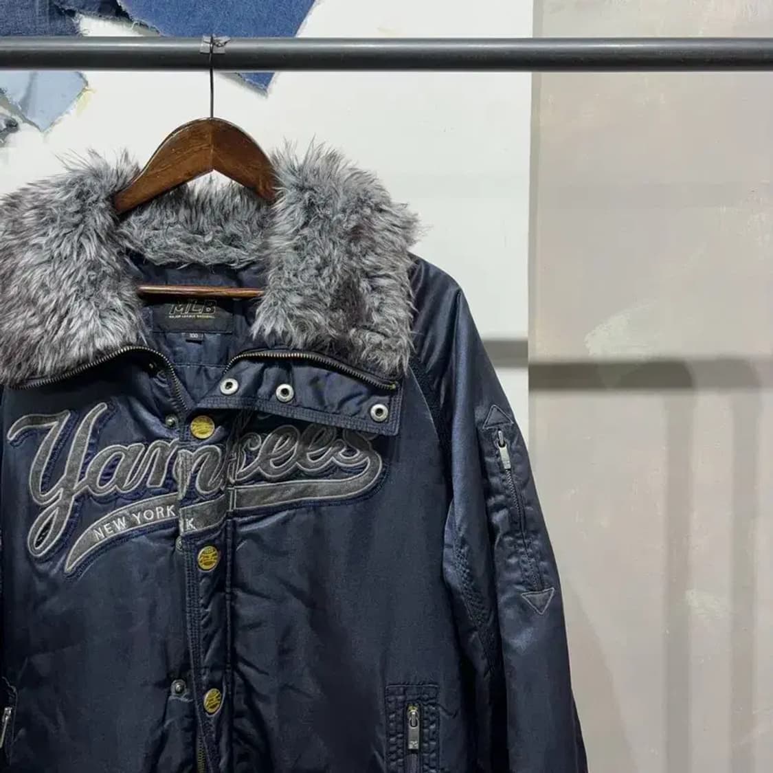 (100) MLB 뉴욕양키스 캐주얼 야구잠바 바시티 자켓 상품이미지2