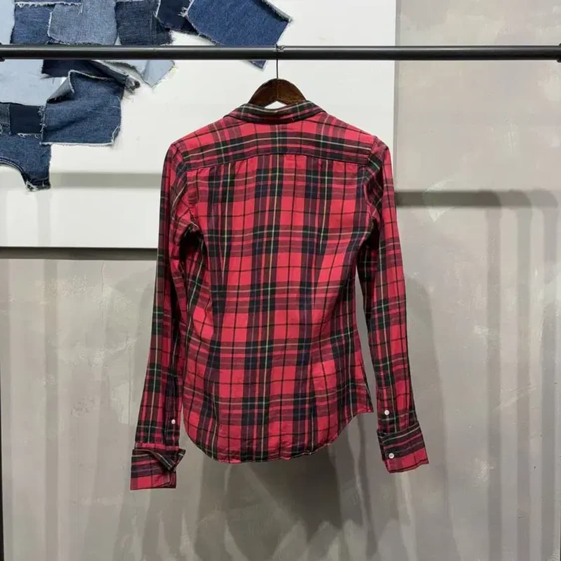 (95) 랄프로렌 여성 캐주얼 체크 프릴 셔츠 남방 상품이미지5