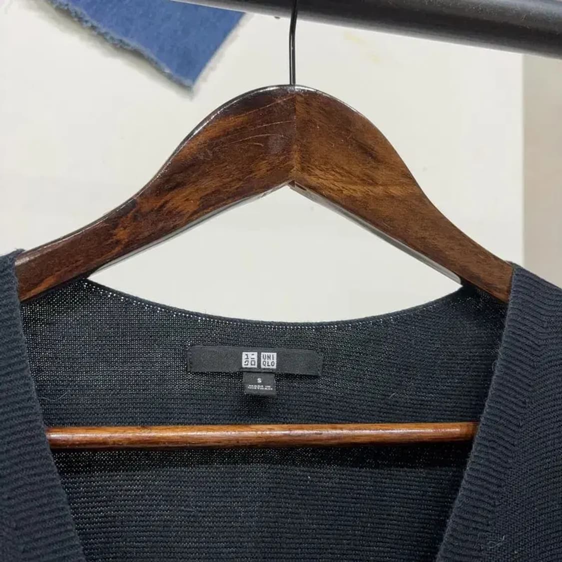 (95) 유니클로 여성 캐주얼 브이넥 돌먼 니트 원피스 상품이미지3