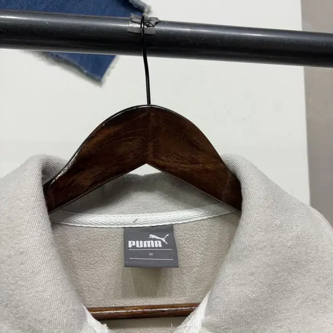 (95) 퓨마 여성 캐주얼 기모 반집업 맨투맨 긴팔 티 상품이미지2