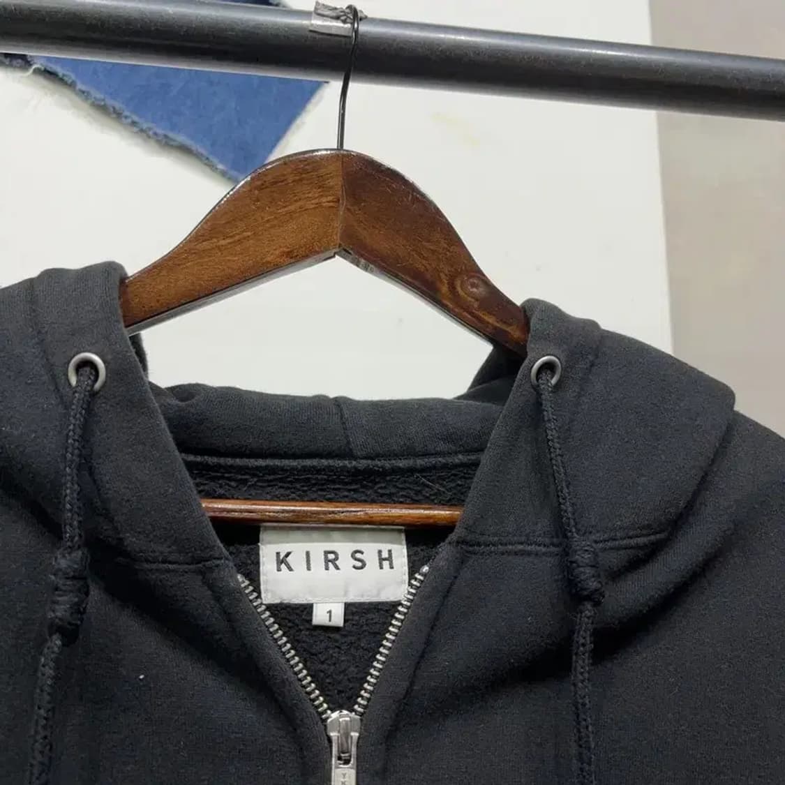 (105) 키르시 스트릿 캐주얼 자수 기모 후드집업 자켓 상품이미지2