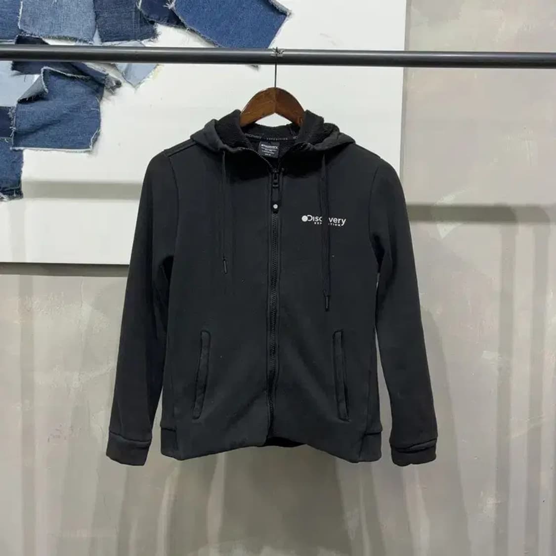(90) 디스커버리 여성 캐주얼 기모 후리스 후드집업 자켓 상품이미지1