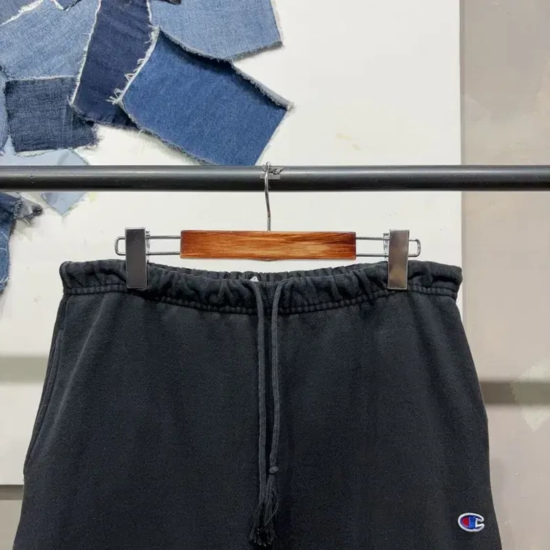 (32~34인치) 챔피온 리버스위브 스트릿 밴딩 기모 조거팬츠 운동바지 상품이미지2